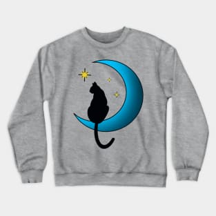 Moon cat Crewneck Sweatshirt